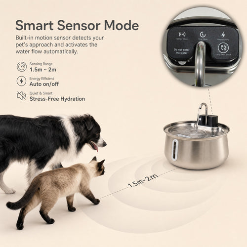 Sipfur 4L Wireless Pet Fountain